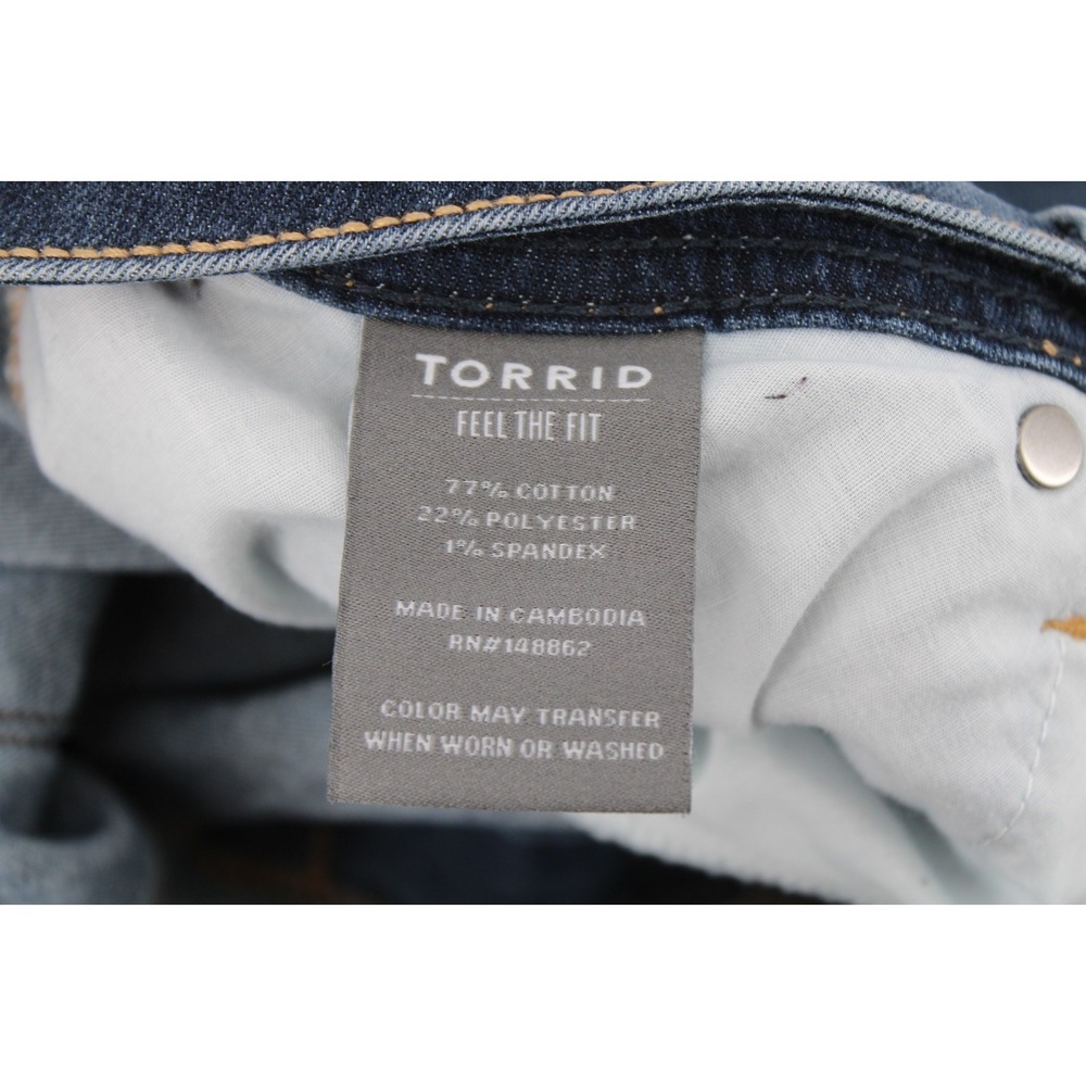 Torrid Luxe Slim Boot Super Stretch Jeans 20s 20 Short Plus Petite - Picture 5 of 10